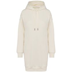 Eco-friendly ladies' hooded sweatshirt dress