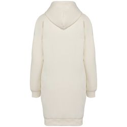 Eco-friendly ladies' hooded sweatshirt dress