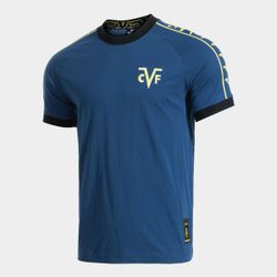 Villarreal Short Sleeve T-Shirt Navy Blue Yellow