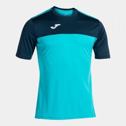 Winner Short Sleeve T-Shirt Fluor Turquoise-Navy