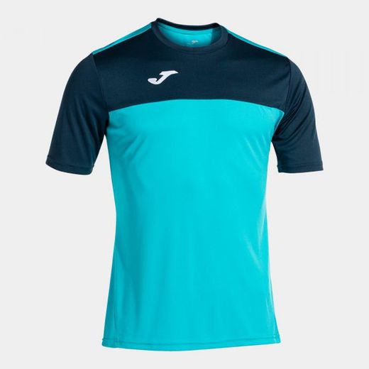 Winner Short Sleeve T-Shirt Fluor Turquoise-Navy