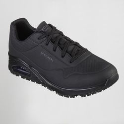 Skechers Work Relaxed Fit: Uno SR - Sutal – Zapatillas de trabajo antideslizantes para hombre