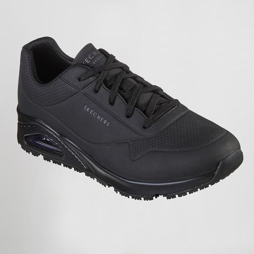 Skechers Work Relaxed Fit: Uno SR - Sutal – Zapatillas de trabajo antideslizantes para hombre