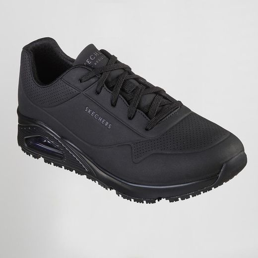 Skechers Work Relaxed Fit: Uno SR - Sutal – Zapatillas de trabajo antideslizantes para hombre