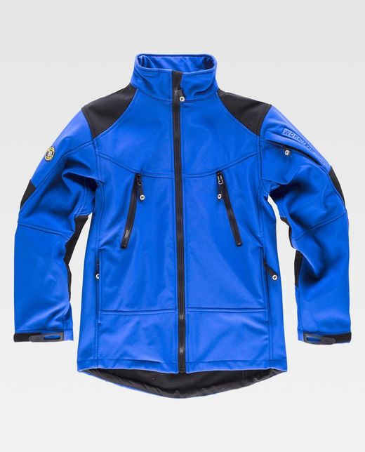 Workshell combinado Azul