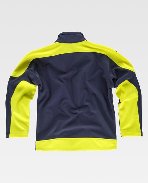 Workshell  alta visibilidad Marino / Amarillo