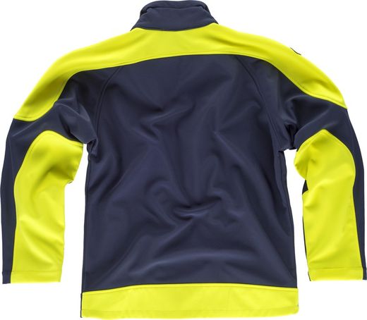 Workshell  alta visibilidad Marino / Amarillo
