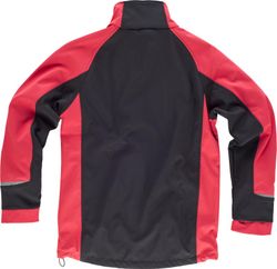 Workshell combinado con detalles reflectantes Negro / Rojo