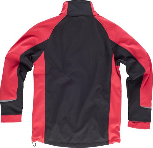 Workshell combinado con detalles reflectantes Negro / Rojo