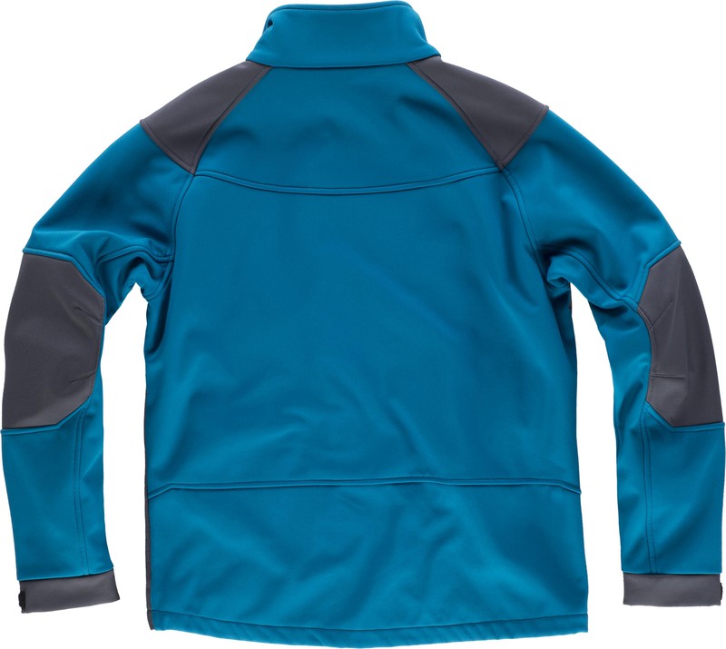 Combination softshell jacket with two side pockets and 2 chest