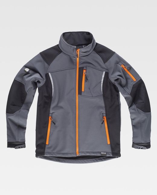 Workshell combinado con detalles reflectantes Gris / Negro