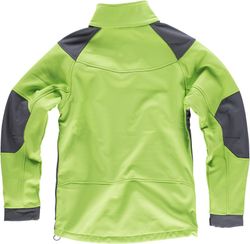 Workshell combinado con detalles reflectantes Verde Lima Gris