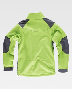 Workshell combinado con detalles reflectantes Verde Lima Gris
