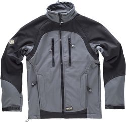 Workshell combinado Gris Negro
