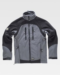 Workshell combinado Gris Negro