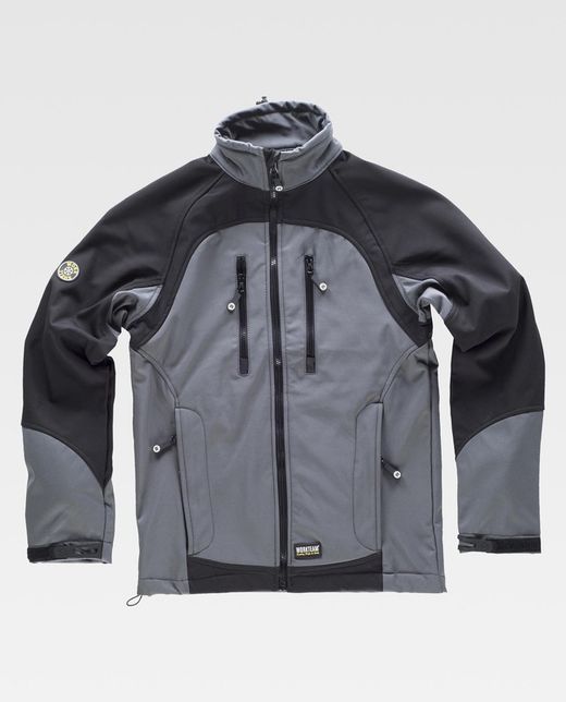 Workshell combinado Gris Negro