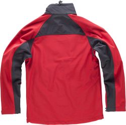 Guscio da lavoro combinato nero rosso