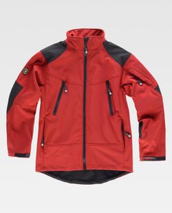 Workshell combinado Rojo Negro