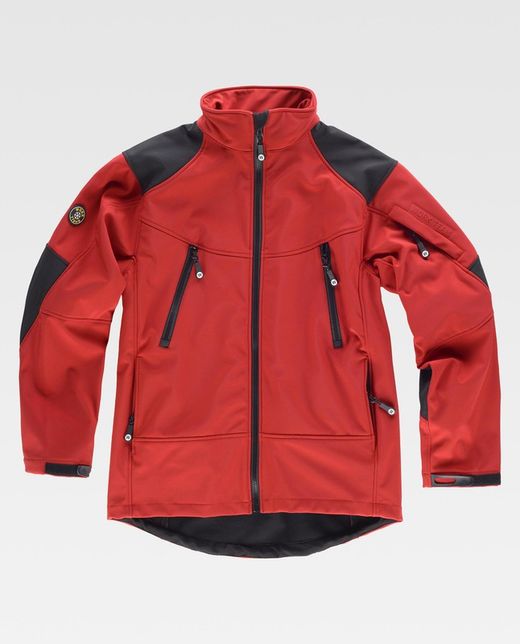 Workshell combinado Rojo Negro