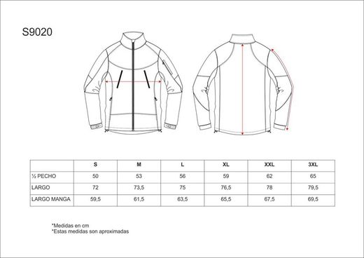 Workshell combinado Rojo Negro