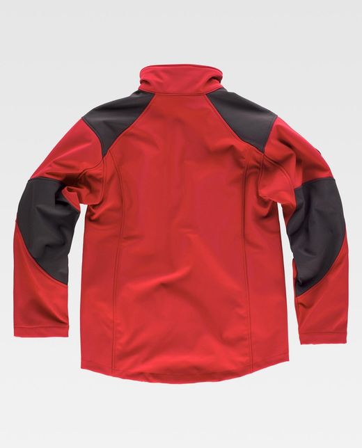 Workshell combinado Rojo Negro