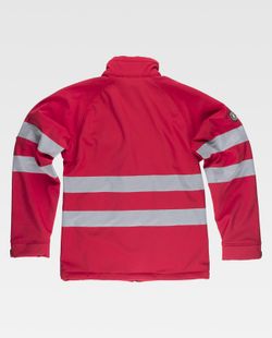 Workshell con 2 cintas reflectantes Rojo