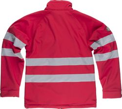 Workshell con 2 cintas reflectantes Rojo