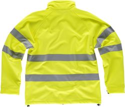 Workshell mit Reißverschluss, 2 Riemen an Brust, Rücken und Ärmeln AV Yellow