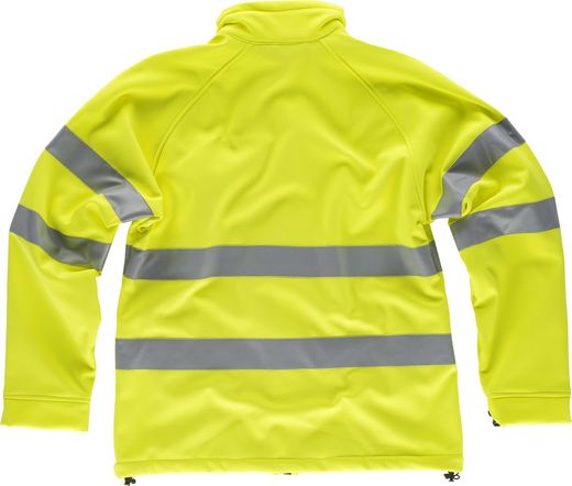 Workshell mit Reißverschluss, 2 Riemen an Brust, Rücken und Ärmeln AV Yellow