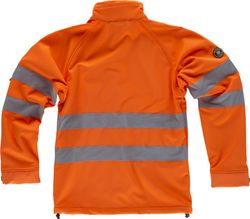 Workshell mit Reißverschluss, 2 Riemen an Brust, Rücken und Ärmeln AV Orange
