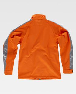 Warnschale mit reflektierendem Klebeband an den Ärmeln Orange AV