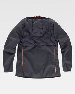 Workshell de color Gris Ocuro+Naranja Fluor