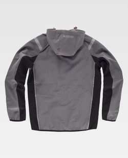 Workshell de color Gris+Negro+Rojo A.V