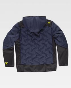 Workshell de color Marino+Negro+Amarillo Fluor
