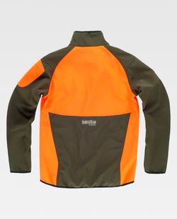 Workshell de color Naranja Flúor+Verde Caza | SPORT