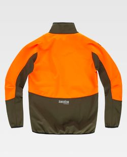 Workshell de color Naranja Flúor+Verde Caza | SPORT