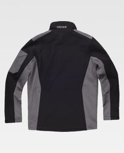 Workshell de color Negro+Gris