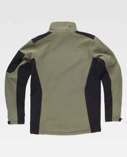 Workshell de color Verde Oliva+Negro