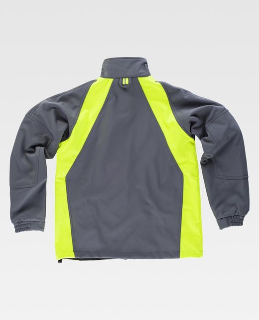 Workshell con refuerzo en codos Gris / Amarillo