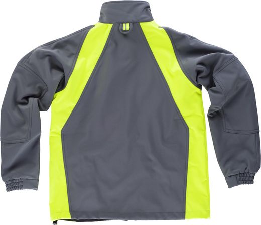Workshell con refuerzo en codos Gris / Amarillo