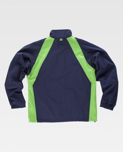 Workshell con refuerzo en codos Marino / Verde Flúor