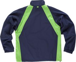 Workshell con refuerzo en codos Marino / Verde Flúor