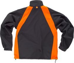 Workshell con refuerzo en codos Negro / Naranja