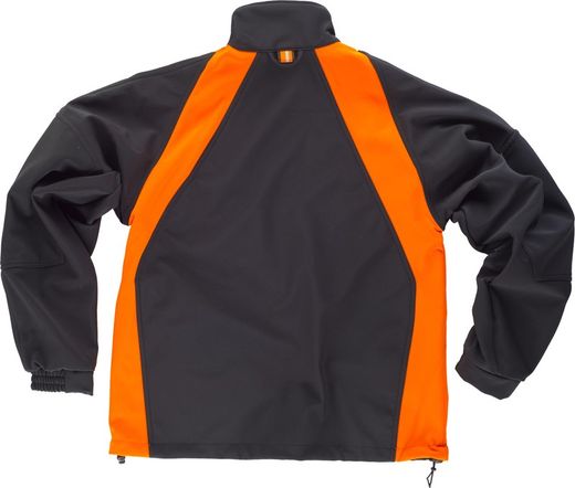 Workshell con refuerzo en codos Negro / Naranja