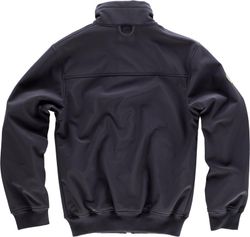 Workshell liso con elástico en cintura Negro