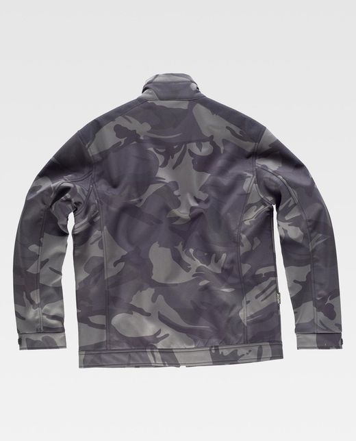 Workshelll Camouflage kombiniert mit Black Camouflage Grey Black