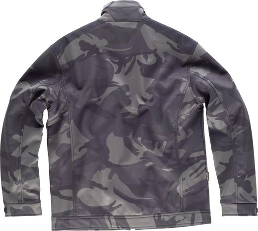 Workshelll Camouflage kombiniert mit Black Camouflage Grey Black