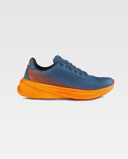 Zapatilla de color Azafata+Naranja Fluor