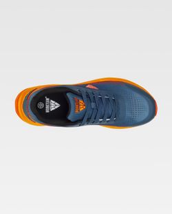 Zapatilla de color Azafata+Naranja Fluor