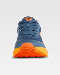 Zapatilla de color Azafata+Naranja Fluor